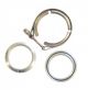 Kit Abraçadeiras Tipo V-Band / V-Clamp + Par de Flange 100% em Alumínio 2-1/2