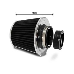 FILTRO ESPORTIVO DUPLO FLUXO - RACE CHROME