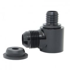 Válvula do Hidrovacuo com Saída Macho Cônico 10AN / AN10 - Preta