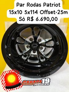 Roda Patriot - Aro 15" Tala 10" - 5x114